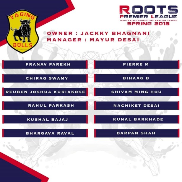Jackky Bhagnani's Football team 