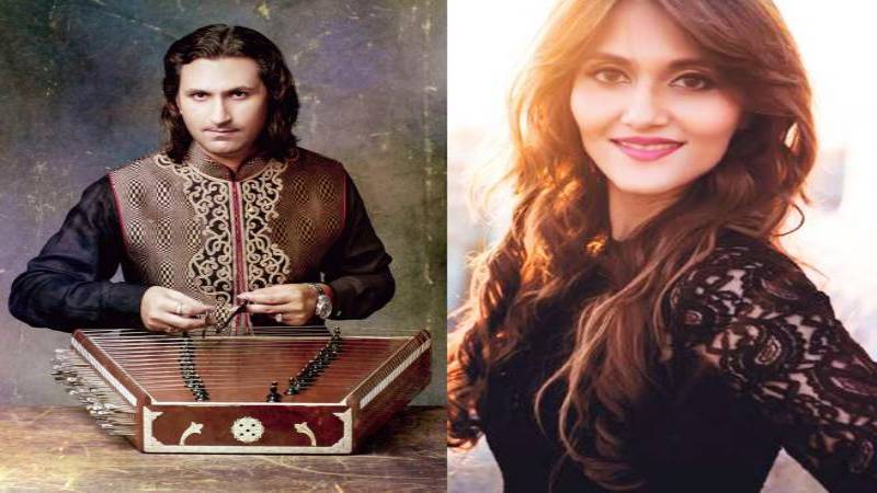 Santoor maestro Rahul Sharma and Barkha Sharma