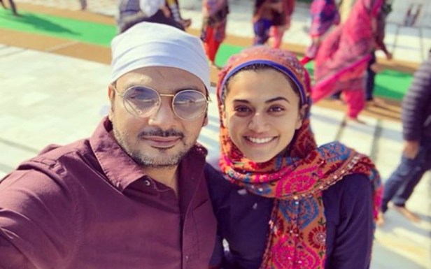 Taapsee Pannu with Mukesh Chhabra