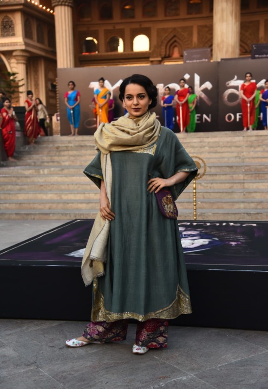 Kangana Ranaut at Manikarnika- The Queen of Jhansi's Bharat song launch in Delhi