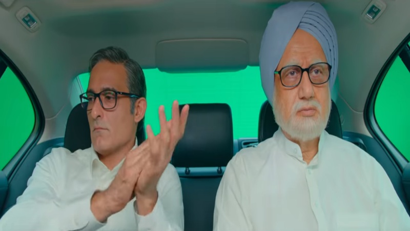 Akshaye Khanna and Anupam Kher in The Accidental Prime Minister