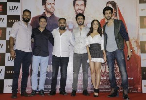 Ankur Garg, Bhushan Kumar, Luv Ranjan, Sunny Singh, Nushrat Bharucha and Kartik Aaryan