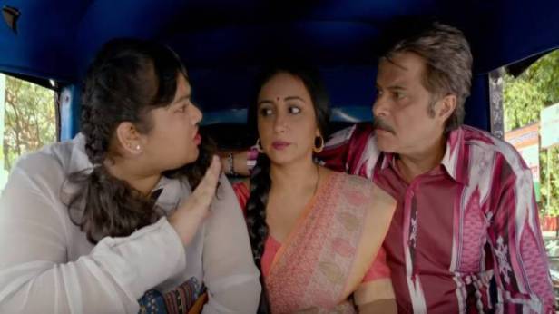 Anil Kapoor, Divya Dutta and Pihu Sand in Fanney Khan 