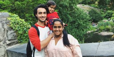 Aayush Sharma, Arpita Khan with son Ahil