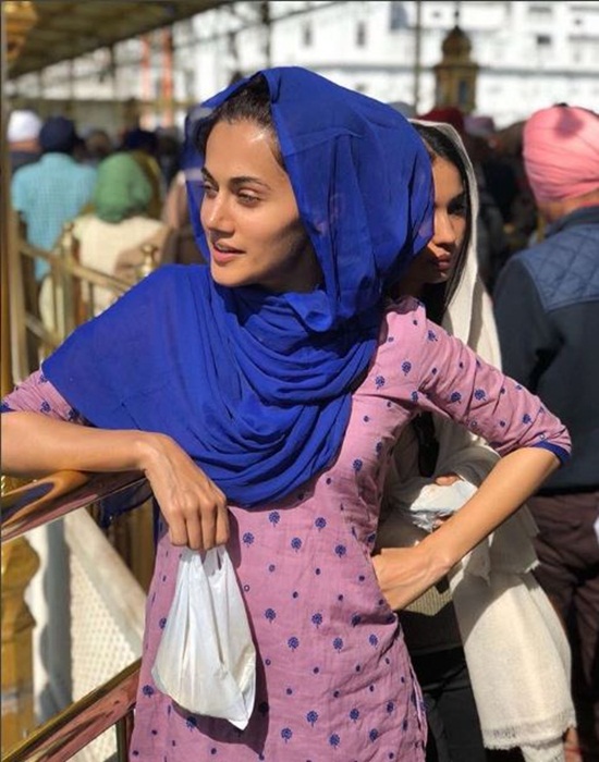 Taapsee Pannu at the Golden Temple 