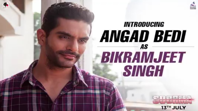 Angad Bedi as Bikramjeet Singh in Soorma