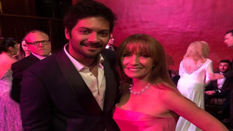 Ali Fazal with Bond Girl Jane Seymour
