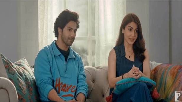 Varun Dhawan and Anushka Sharma reveling logo of Sui Dhaaga- Made In India
