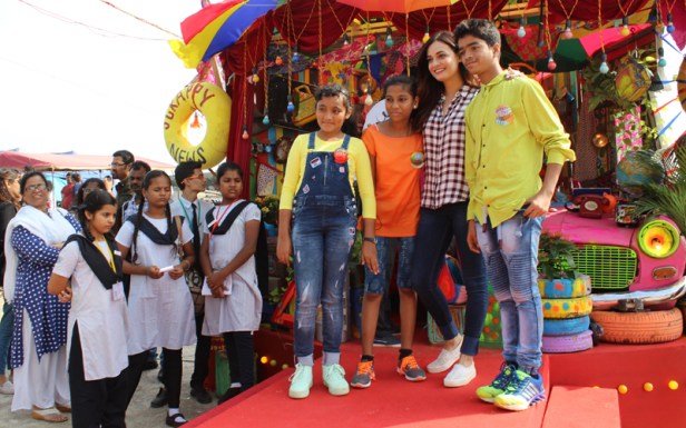 Dia Mirza with Scrappy News service Anchors and Reporters