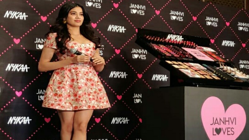Janhvi Kapoor at the launch of Nykaa