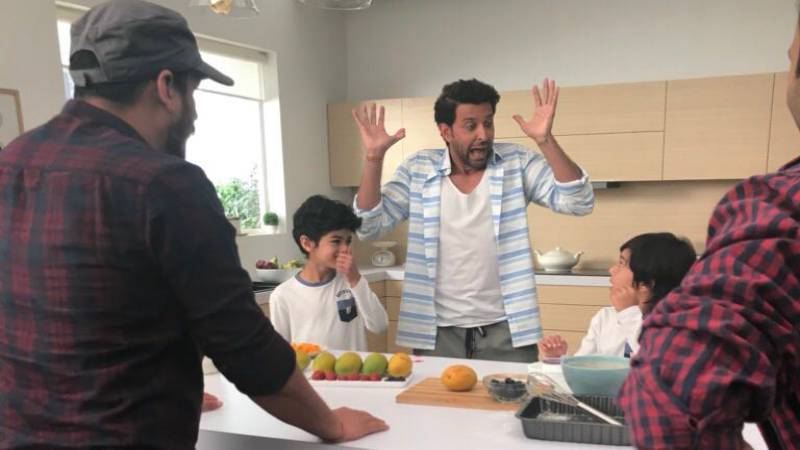 Hrithik Roshan with young co-star