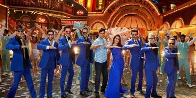 Jaaved Jaaferi, Arshad Warsi, Riteish Deshmukh, Ajay Devgn, Indra Kumar, Madhuri Dixit, Anil Kapoor, Sanjay Mishra and Pitobash- Total Dhamaal