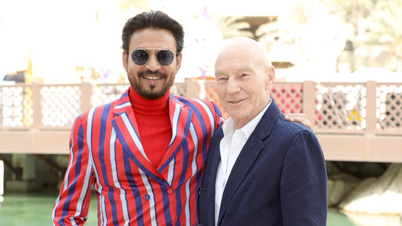 Irrfan Khan and Patrick Stewart