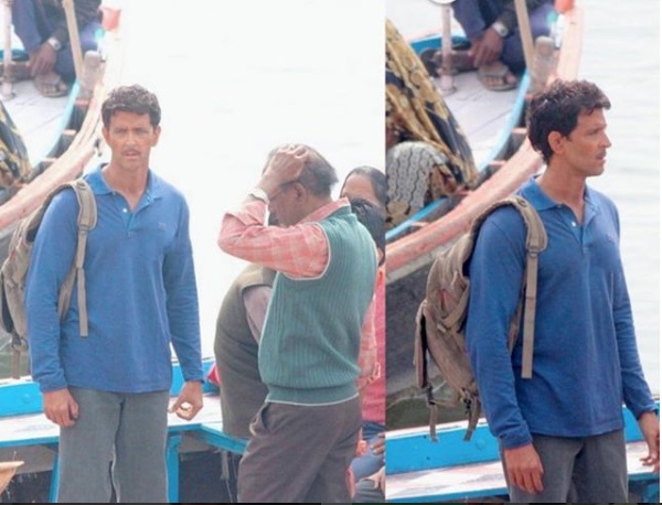 Hrithik Roshan on sets of Super 30