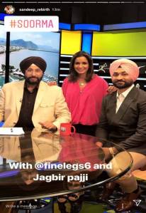 Sandeep Singh as commentator for Hockey at the Common Wealth games 2018