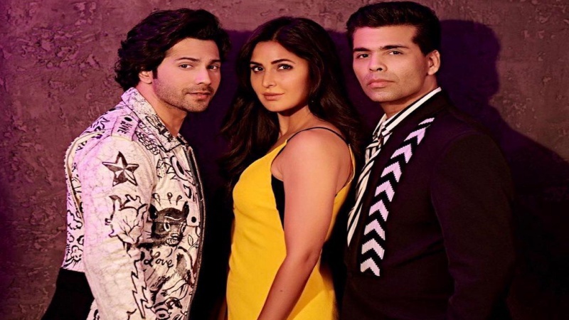 Varun Dhawan, Katrina Kaif and Karan Johar on Koffee with Karan