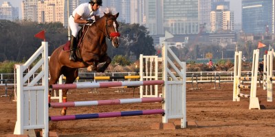 Randeep Hooda at the National Equestrian Championship held by Amateur Riders Club