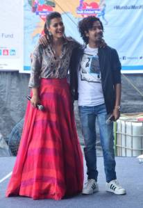 Kajol and Riddhi Sen at college in Mumbai