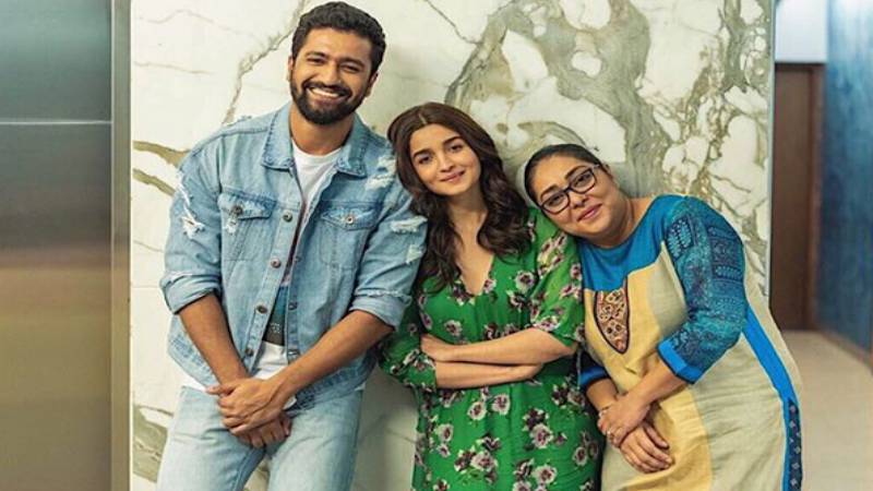 Vicky Kaushal, Alia Bhatt and Raazi director Meghna Gulzar