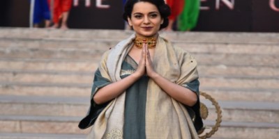 Kangana Ranaut at Manikarnika- The Queen of Jhansi's Bharat song launch in Delhi