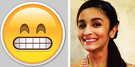 Alia Bhatt smiley