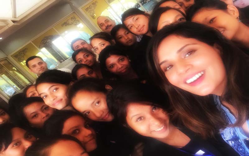 Richa Chadha and kids from Sadbhavna