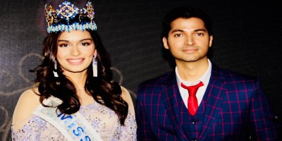 Actor Prash Actor Prashantt Guptha and Miss World Manushi Chhillar antt Guptha and Miss World Manushi Chhillar