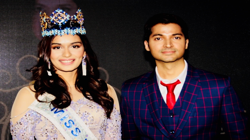 Actor Prash Actor Prashantt Guptha and Miss World Manushi Chhillar antt Guptha and Miss World Manushi Chhillar