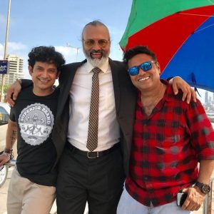 Bijay Anand with Sanjay Jadhav and Umesh Kamat