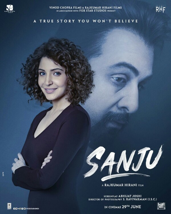 Anushka Sharma and Ranbir Kapoor in Sanju Poster