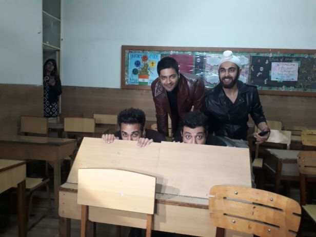 Fukrey Returns back to school, Varun Sharma, Pulkit Samrat, Manjot Singh and Ali Fazal 