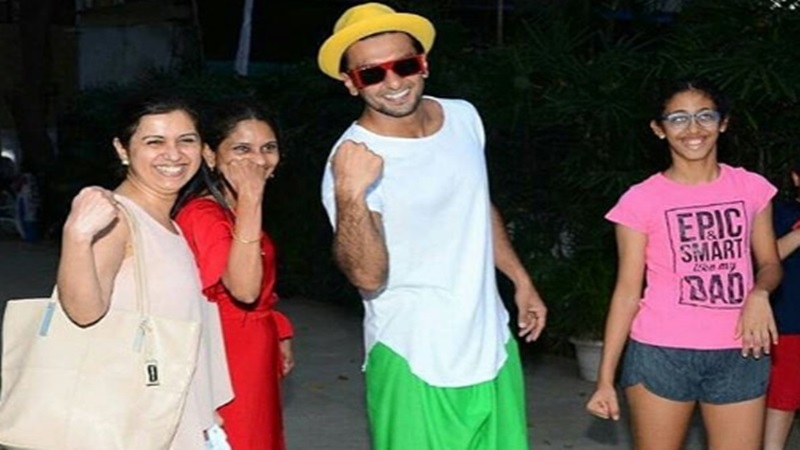 Ranveer Singh's Women's Day celebration