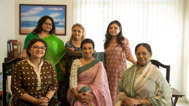 Koneenica Banerjee, Samragnee Banerjee, Nandita Roy, Pritha Chakraborty, Anashua Majumdar, and Rituparna Sengupta female power of Windows Production