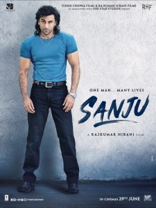 Sanju Poster 90's look