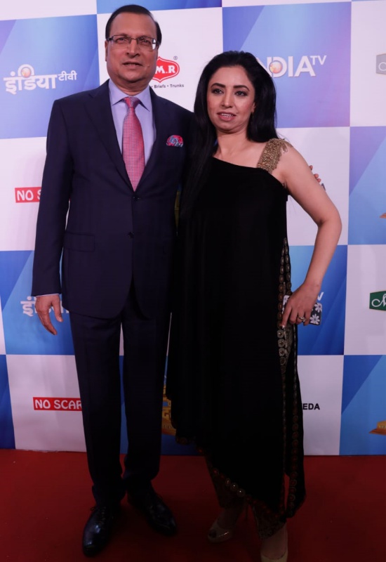 Rajat Sharma and Ritu Dhawan at TV ka Dum