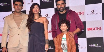 Amit Sadh, Sapna Pabbi, R. Madhavan and Atharva Vishvakarma at Breath trailer launch