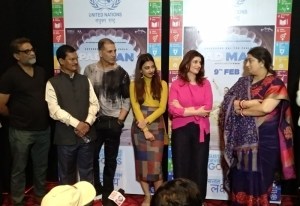 Akshay Kumar, Arunachalam Muruganantham, Radhika Apte, Twinkle Khanna, R Balki in Delhi special Screening for Smriti Irani