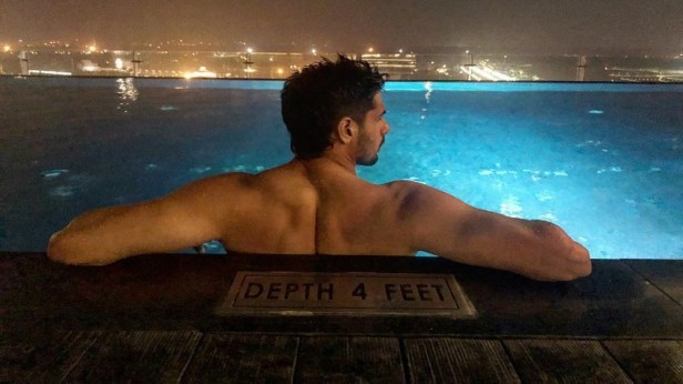 Sidharth Malhotra Aqua Training