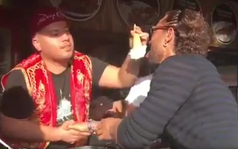 Aamir Khan enjoying Turkish Ice Cream