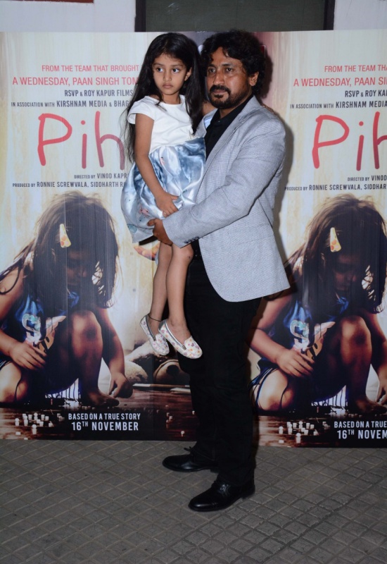Director Vinod Kapri with Myra Vishwakarma at Pihu’s Special Screening in Delhi