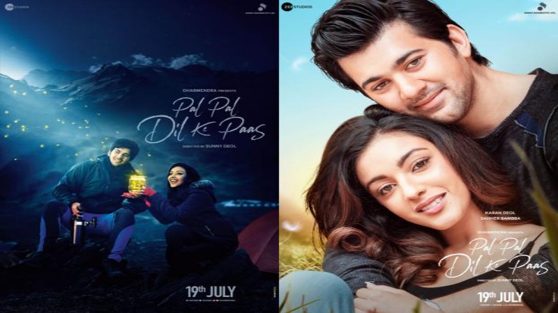 Karan Deol and Sahher Bambba in Pal Pal Dil Ke Paas First look poster