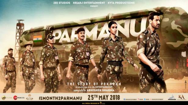 John Abraham, Diana Penty, Boman Irani in Parmanu- The Story of Pokhran Poster