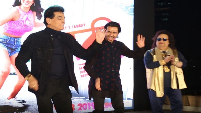 Jeetendra Kapoor, Abhay Mahajan and Bhappi Lehiri at Luckee trailer launch