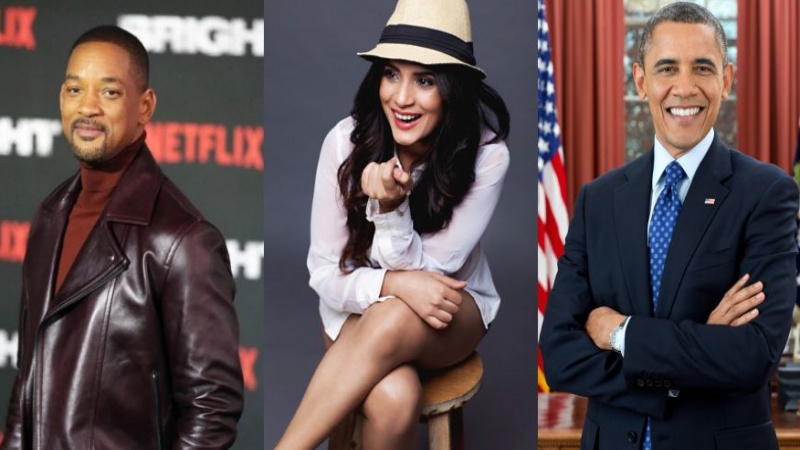 Will Smith, Richa Chadha and Barack Obama