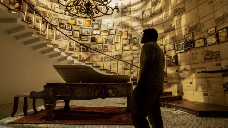 Prabhas on sets of Radhe Shyam