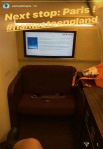 Parineeti Chopra's post on Namaste England Paris schedule