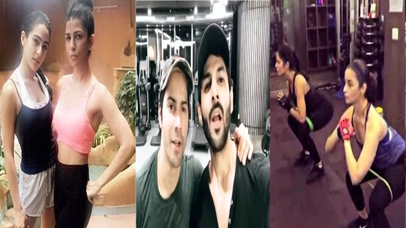 Bollywood buddies workout togather