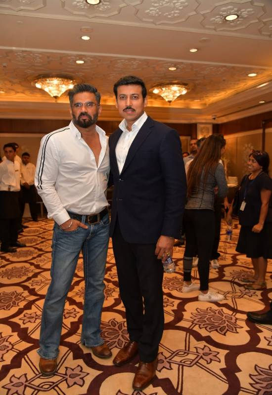 Suniel Shetty at 'Hum Fit Toh India Fit' event with Rajyavardhan Rathore in Delhi
