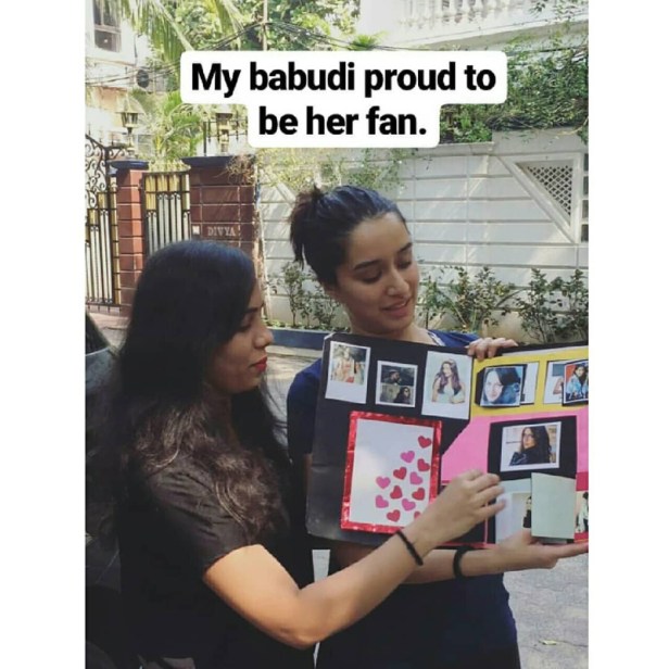 Shraddha Kapoor with her fan