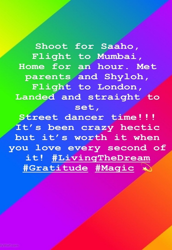 Shraddha Kapoor Insta Story